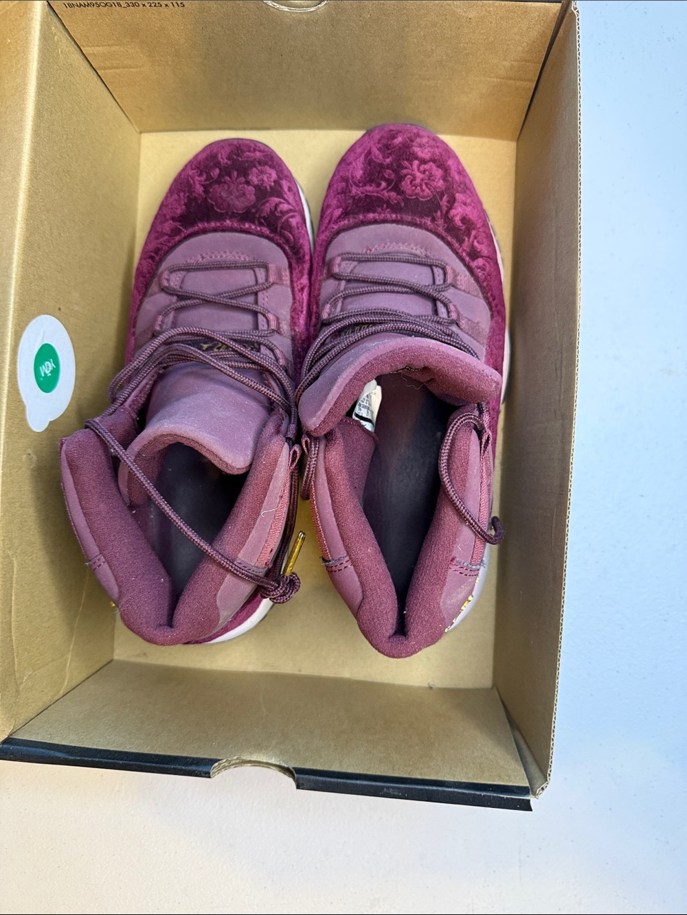 Nike Velvet Plum Lace-Up Sneakers